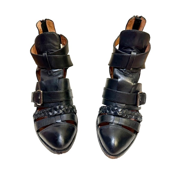 [SOLD] Jeffrey Campbell x Revolve Levelup Sandal Boots Black Leather US8.5 Alt - Picture 11 of 11